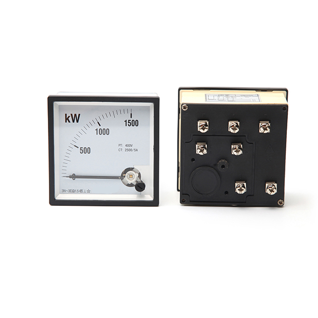 Square Panel Electricity Pointer Meter
