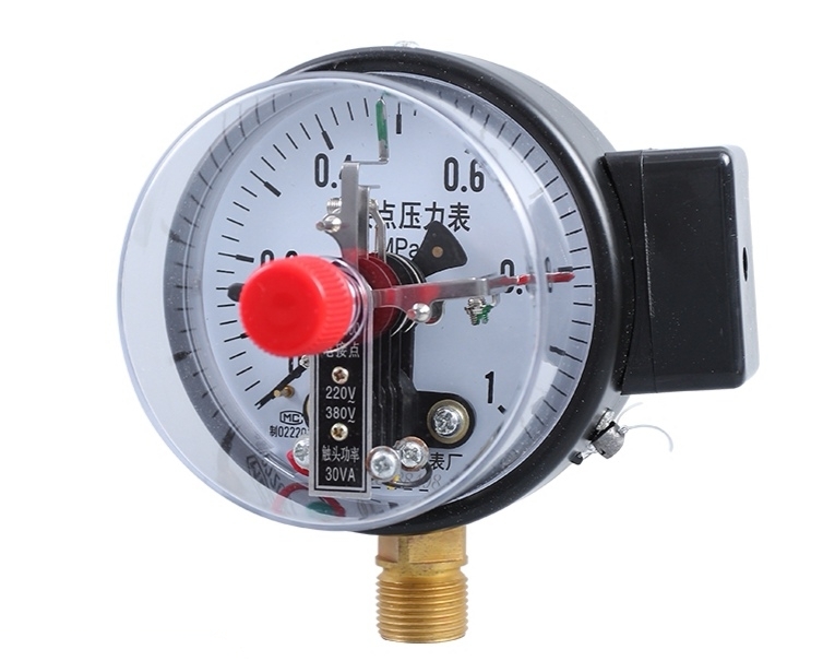 Contact shop pressure gauge