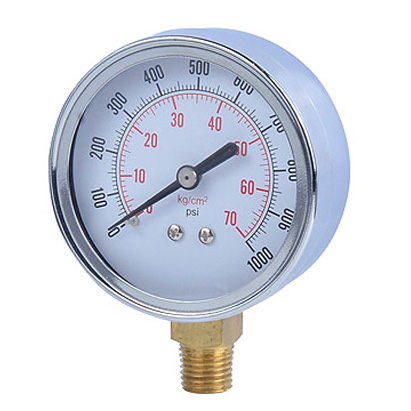 Chromed Steel Case Pressure Gauge