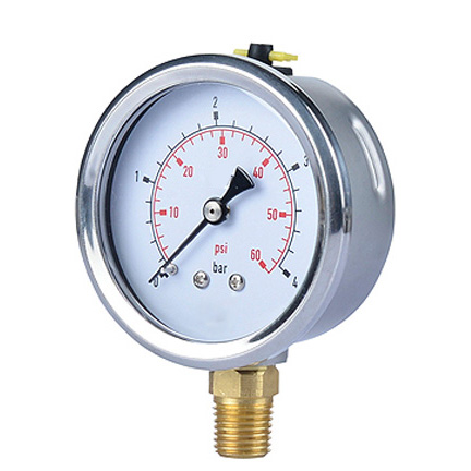 Crimped SS Case Pressure Gauge