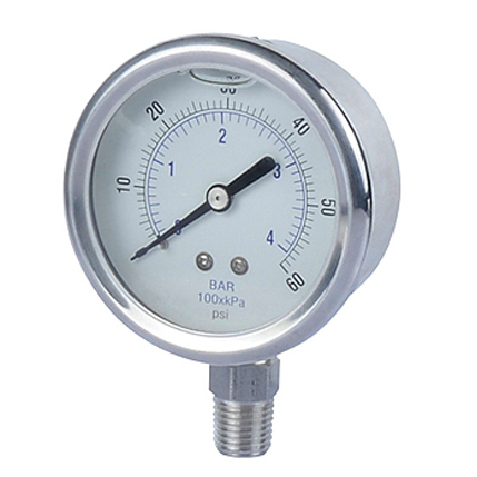 Vibration-Proof (Liquid Filled) Pressure Gauge