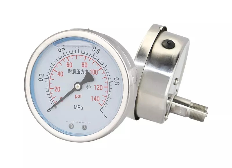 Vibration-Proof (Liquid Filled) Back Connected Pressure Gauge 