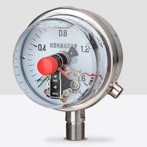 Vibration-Proof (Liquid Filled) Electric Contact Pressure Gauge
