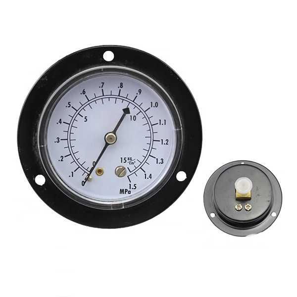 Pressure Gauge With Edged Back Connection